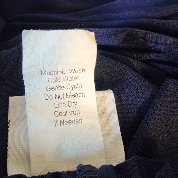 Women's Collection's Etc. Size Large Navy Wide Leg Elastic Waist Pull-on Pants - Picture 8 of 11